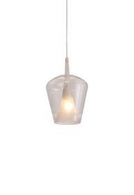 M8245  Elsa Assembly Pendant (WITHOUT PLATE) Inverted Bell Shade 1 Light Clear Glass